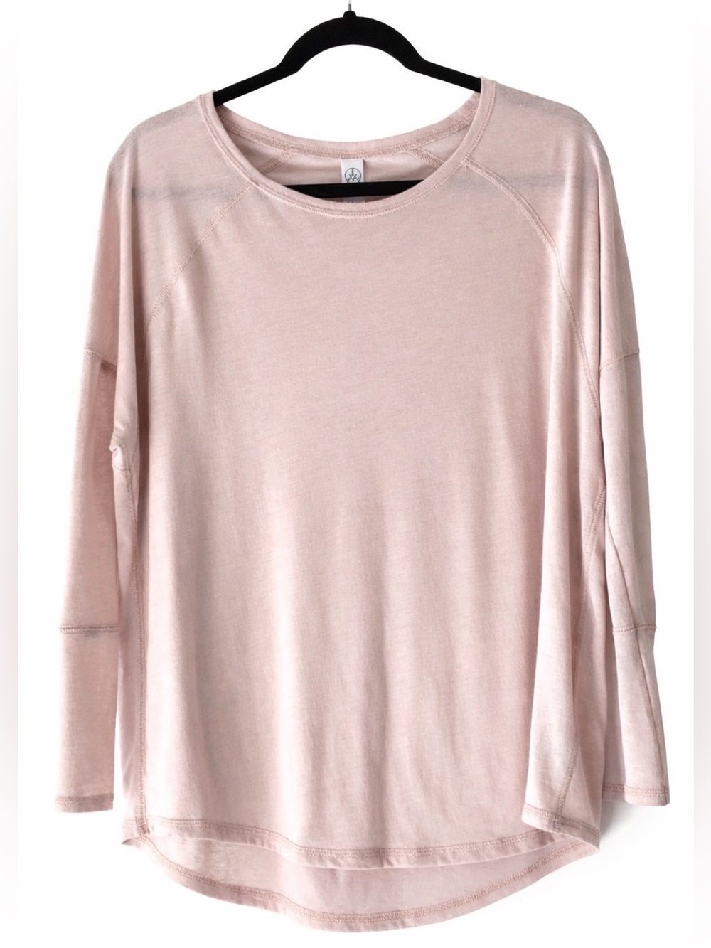 Alternative Apparel Super Soft Petal Pink Long Sleeve Oversized Top Size XS Smal